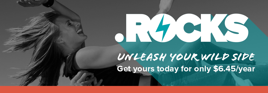 Get .rocks for $6.45/year